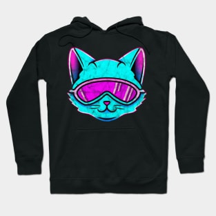 Synthwave Cat Retrowave Hoodie